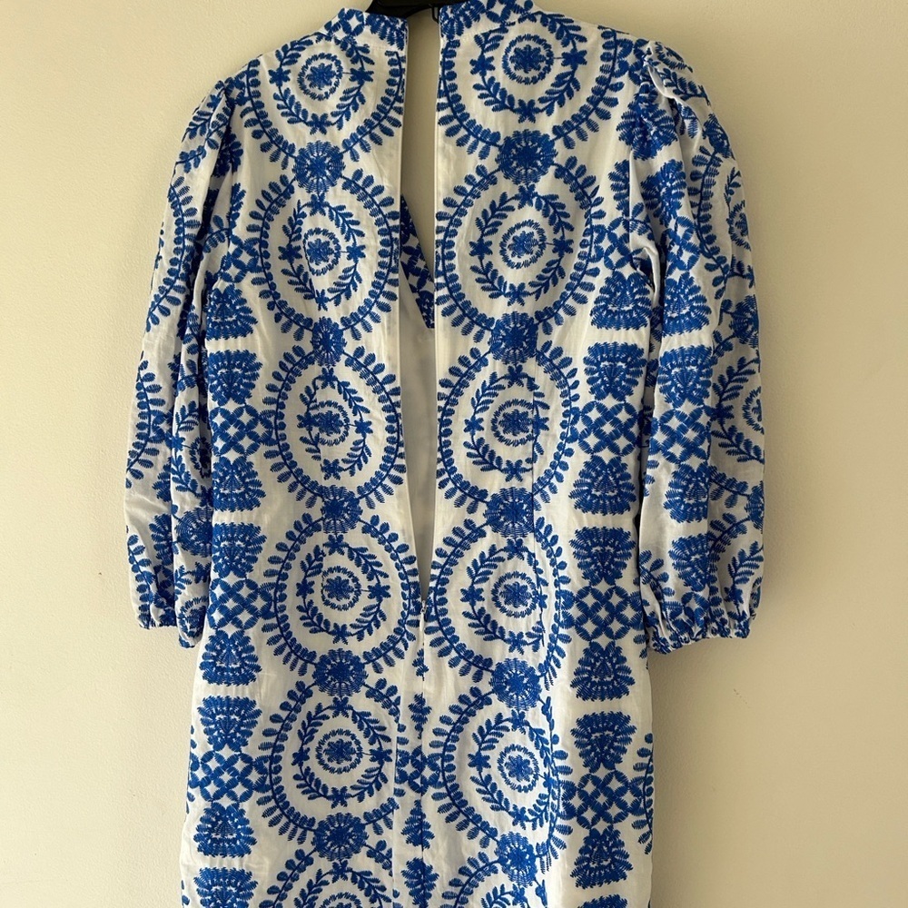 NWOT Jessica Howard Floral Blue and White Dress - Picture 10 of 16